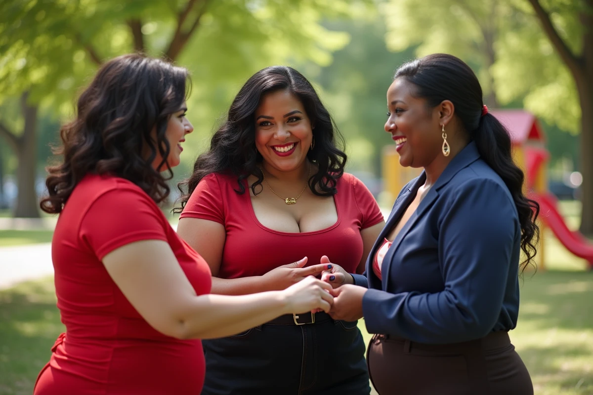 Groupe d amis en costumes Spies dans un parc en plein air