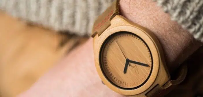 montre en bois